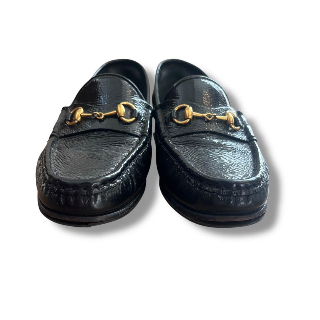 ^*^様 【美品】GUCCI グッチ1953 ホースビットローファー パテントレ