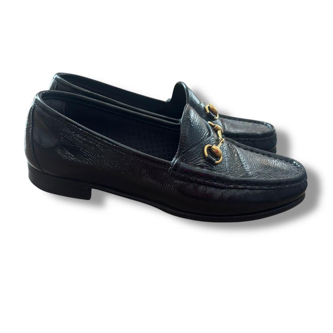 ^*^様 【美品】GUCCI グッチ1953 ホースビットローファー パテントレ
