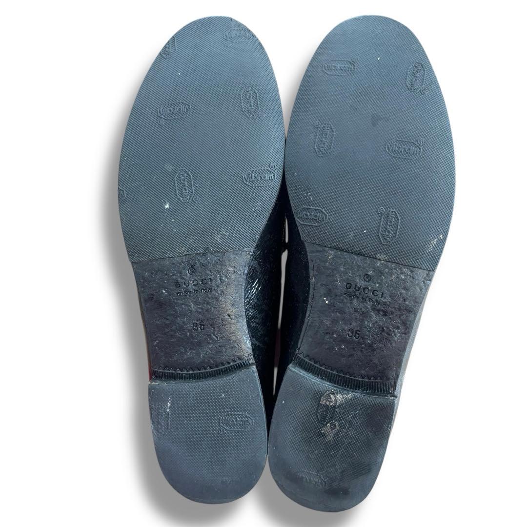 ^*^様 【美品】GUCCI グッチ1953 ホースビットローファー パテントレ