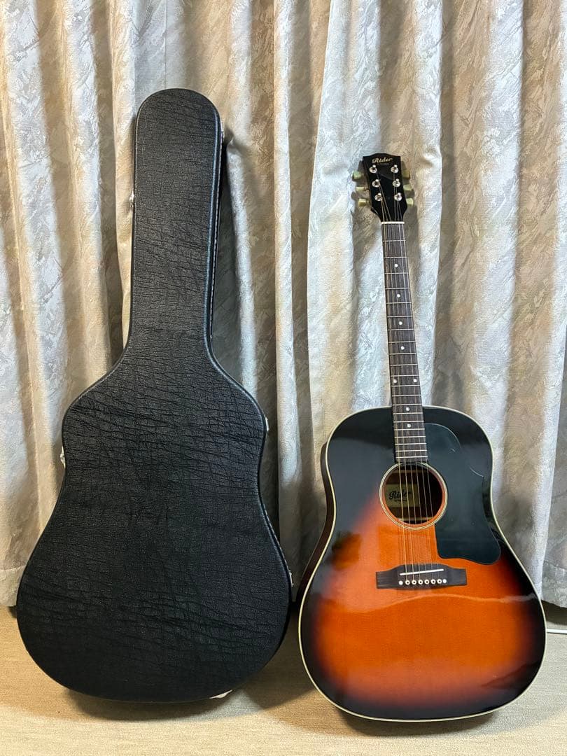 RIDER RJアコースティックギター ハードケース・クロマチックチューナー付き