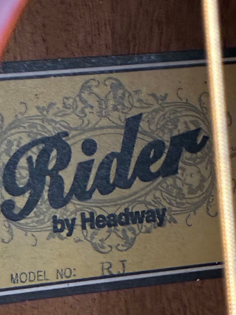 RIDER RJアコースティックギター ハードケース・クロマチックチューナー付き