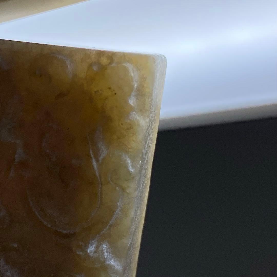 古砡　龍彫　装身具　縦6.5㎝/96g 東Y7-0404☆2Fタサチ