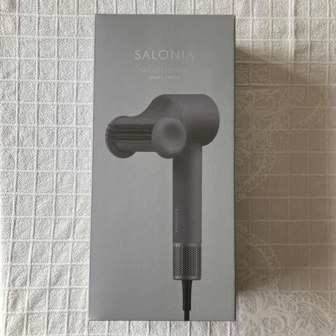 SALONIA サロニア スムースシャインスマートドライヤー グレー 縦型