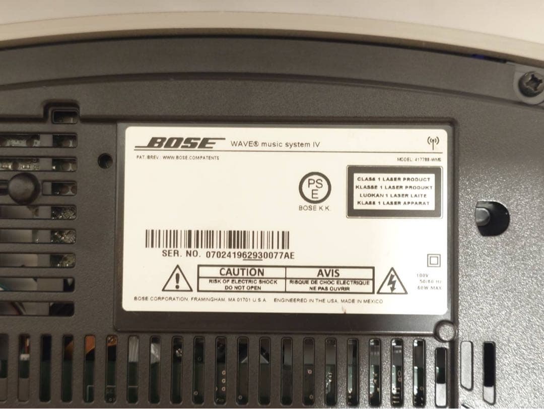 その他 Bose Wave music system IV