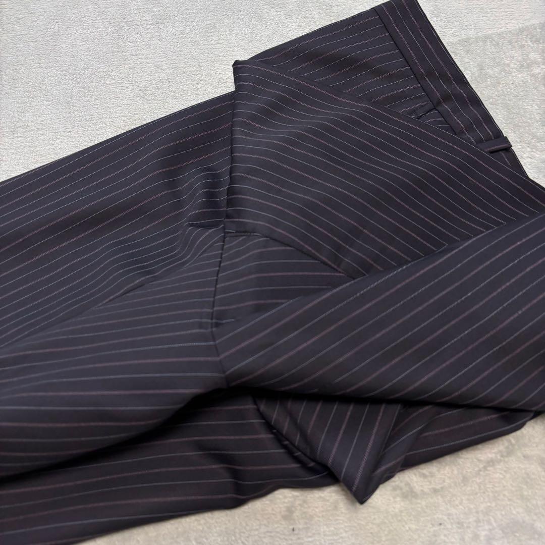 美品✨52 XXL位 ジョルジオアルマーニ セットアップスーツ ストライプ 紺