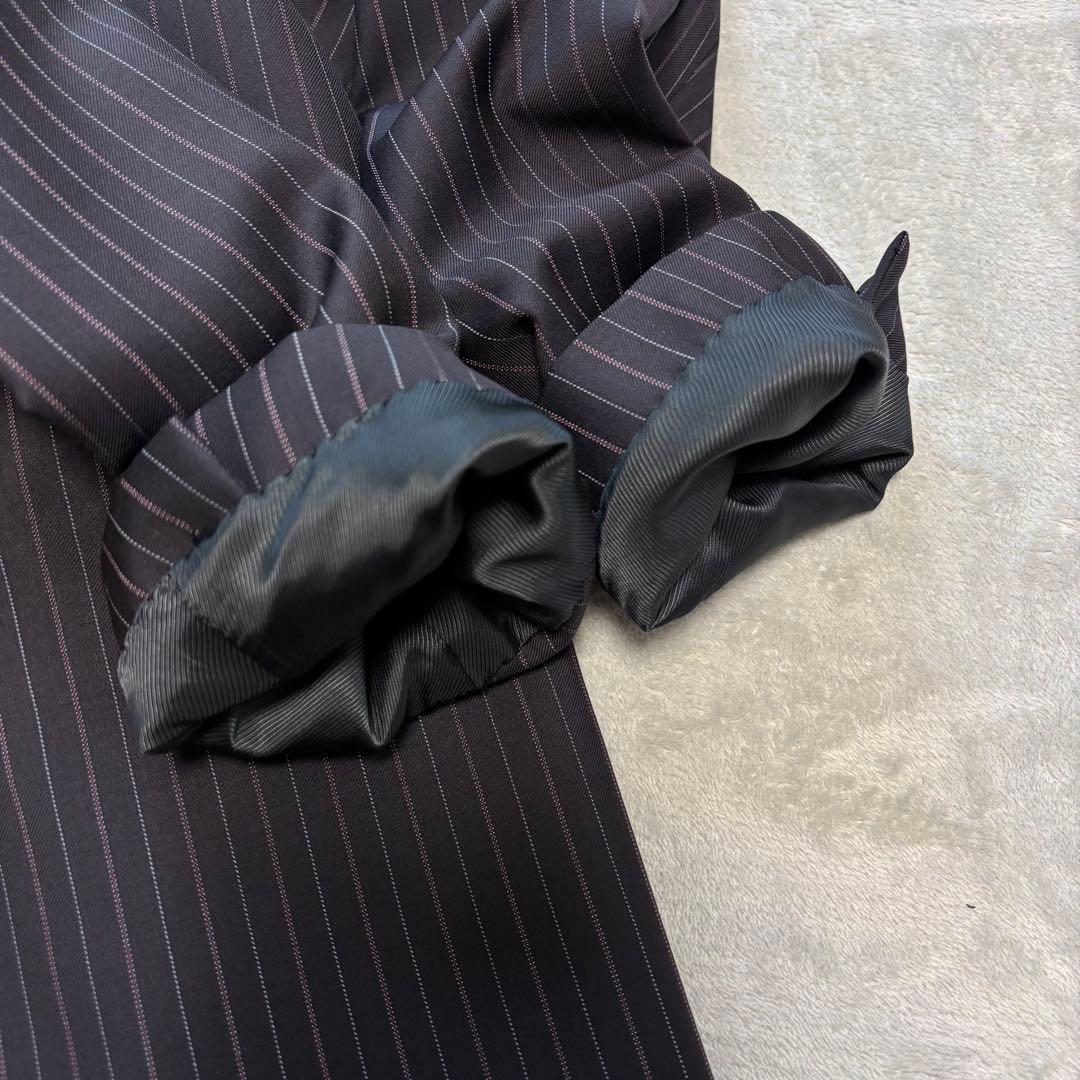 美品✨52 XXL位 ジョルジオアルマーニ セットアップスーツ ストライプ 紺