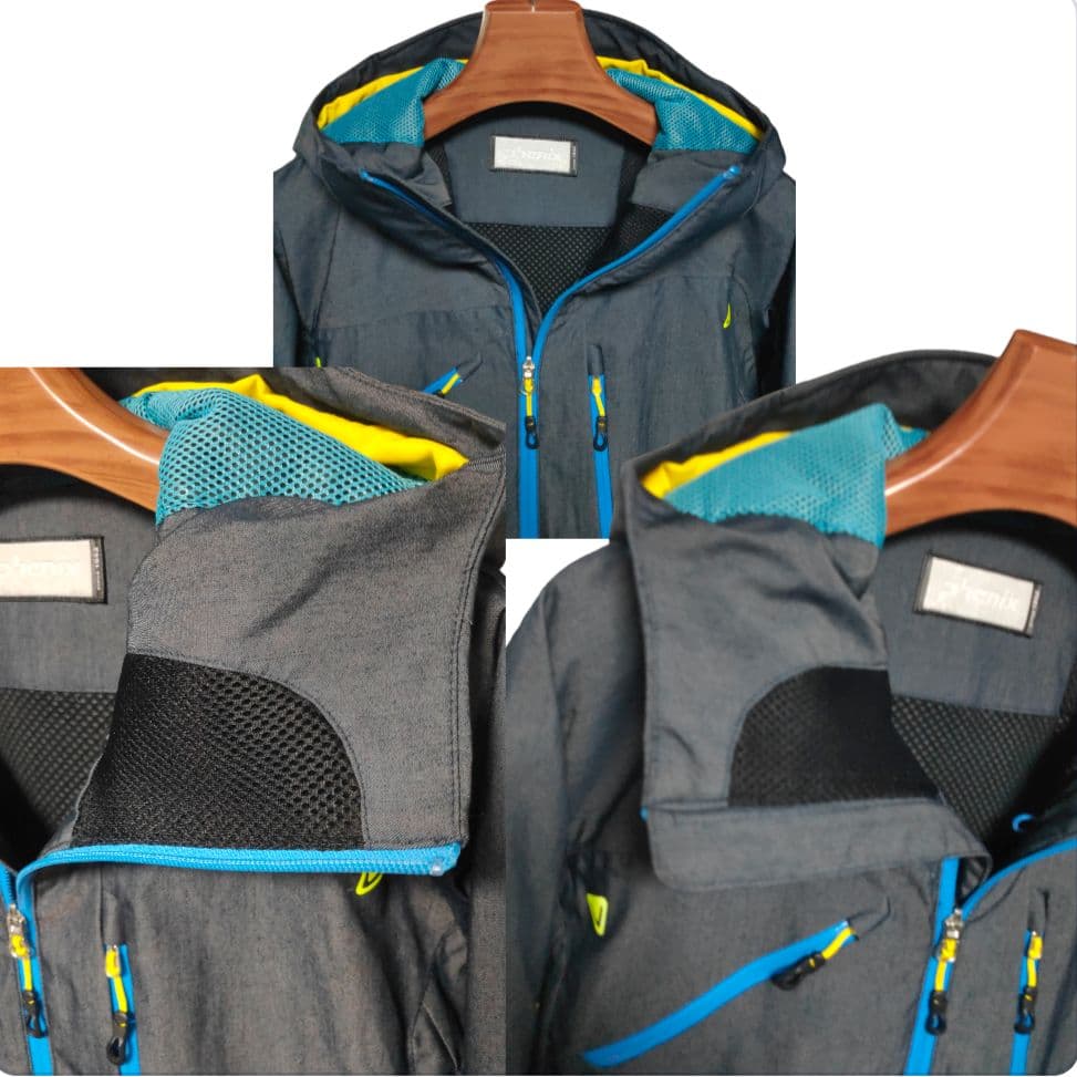 フェニックス 防水透湿スキーウェア 中綿防寒 ジャケット メンズM インディゴ