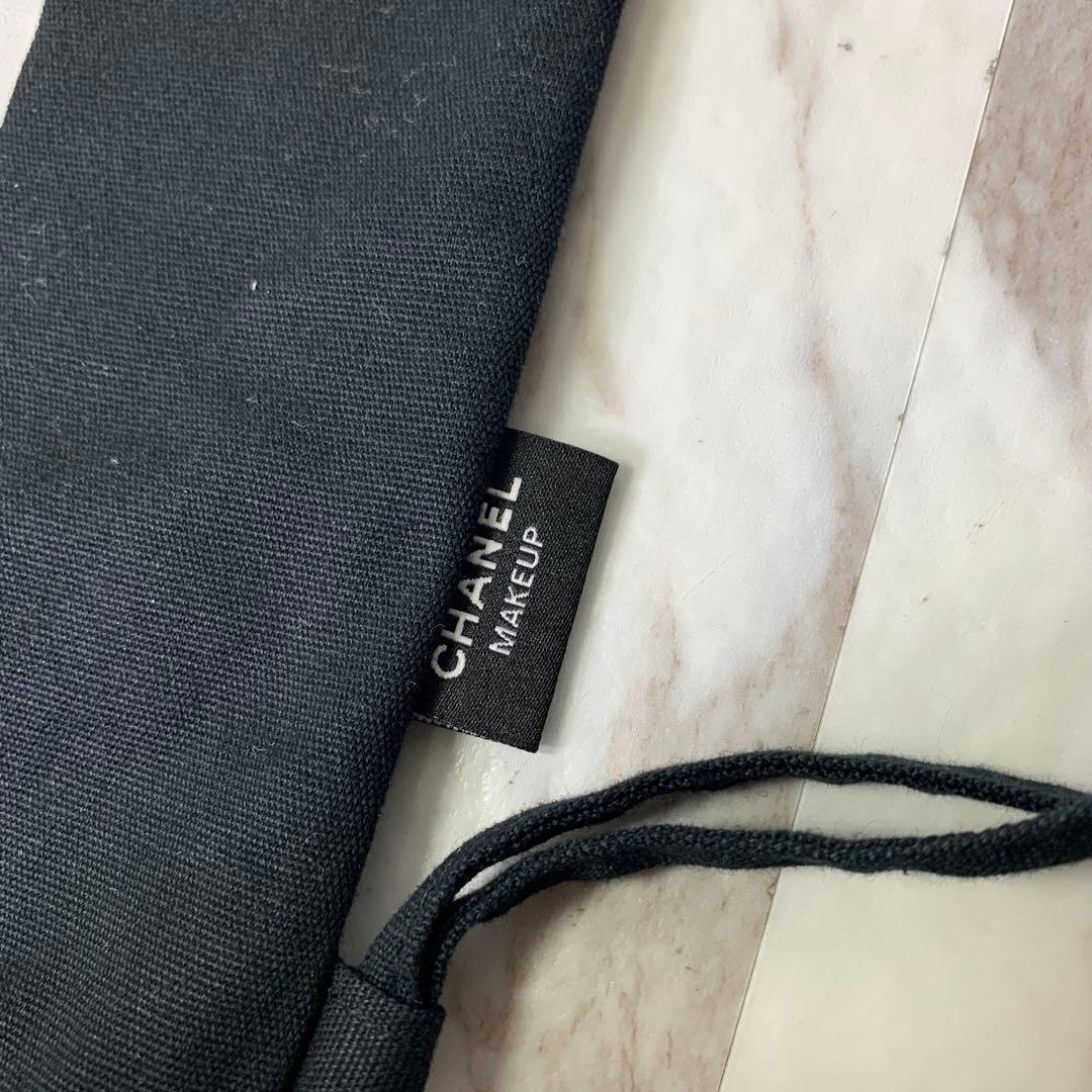 CHANEL ナップサック ロゴプリント ブラック 非売品 make up