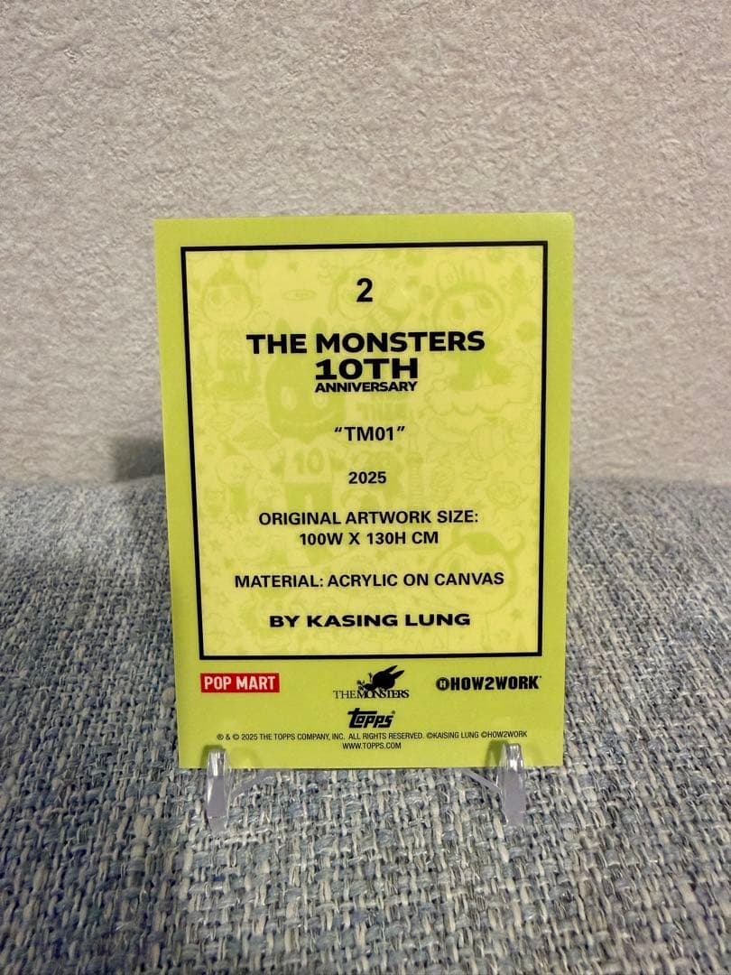 け*ん様 topps Labubu chrome TM01 箔サイン