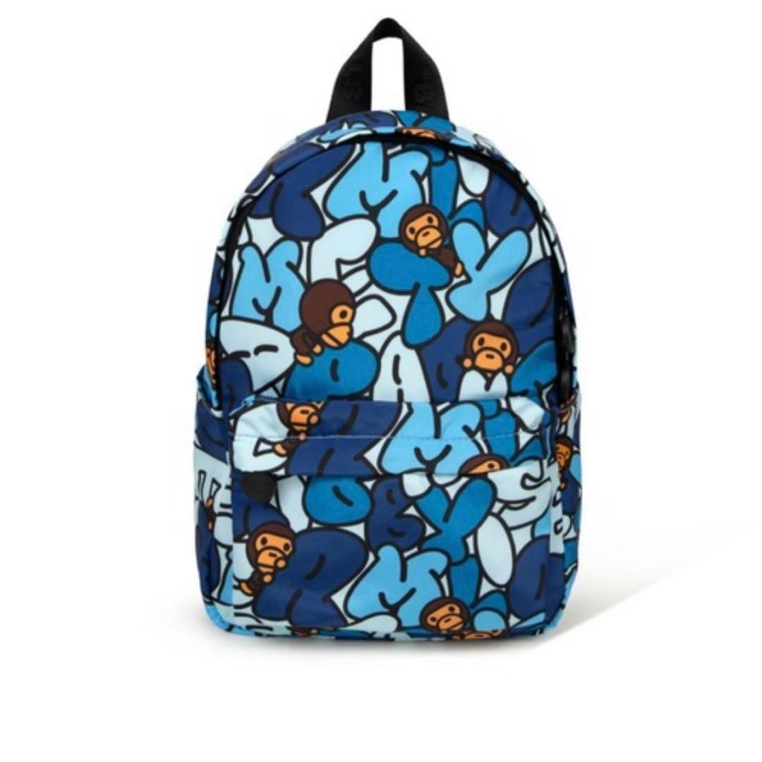 完売品！新品 APE BABY MILOリュック　バックパック　青 迷彩 エイプ