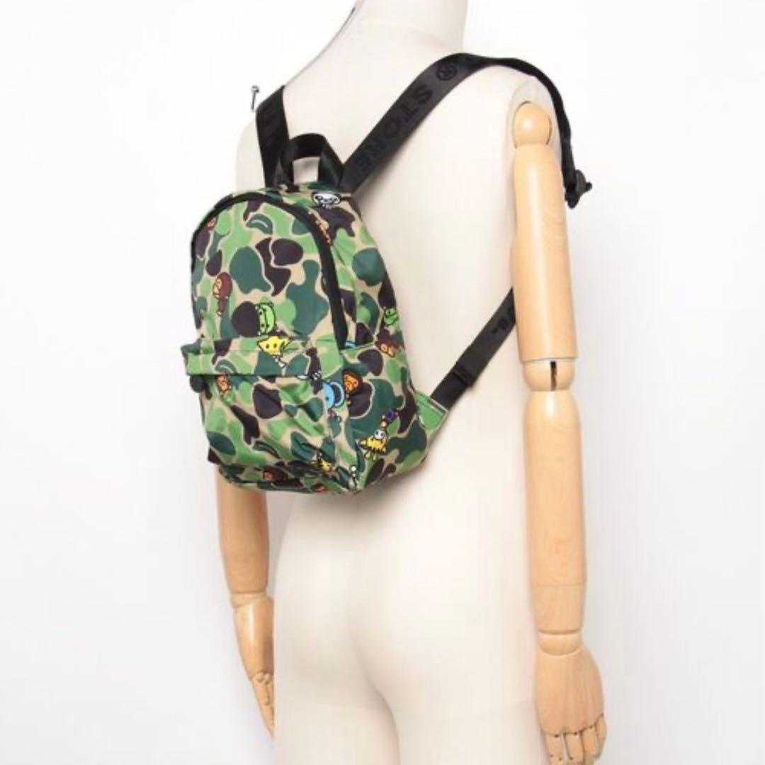 完売品！新品 APE BABY MILOリュック　バックパック　青 迷彩 エイプ