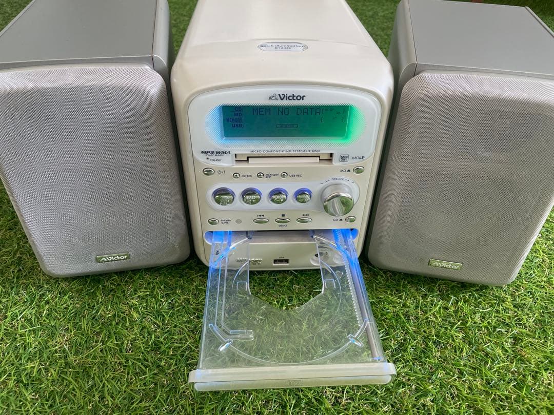 【美品】Victor UX-QM3 MD/CD/USB対応 ミニコンポ08年製