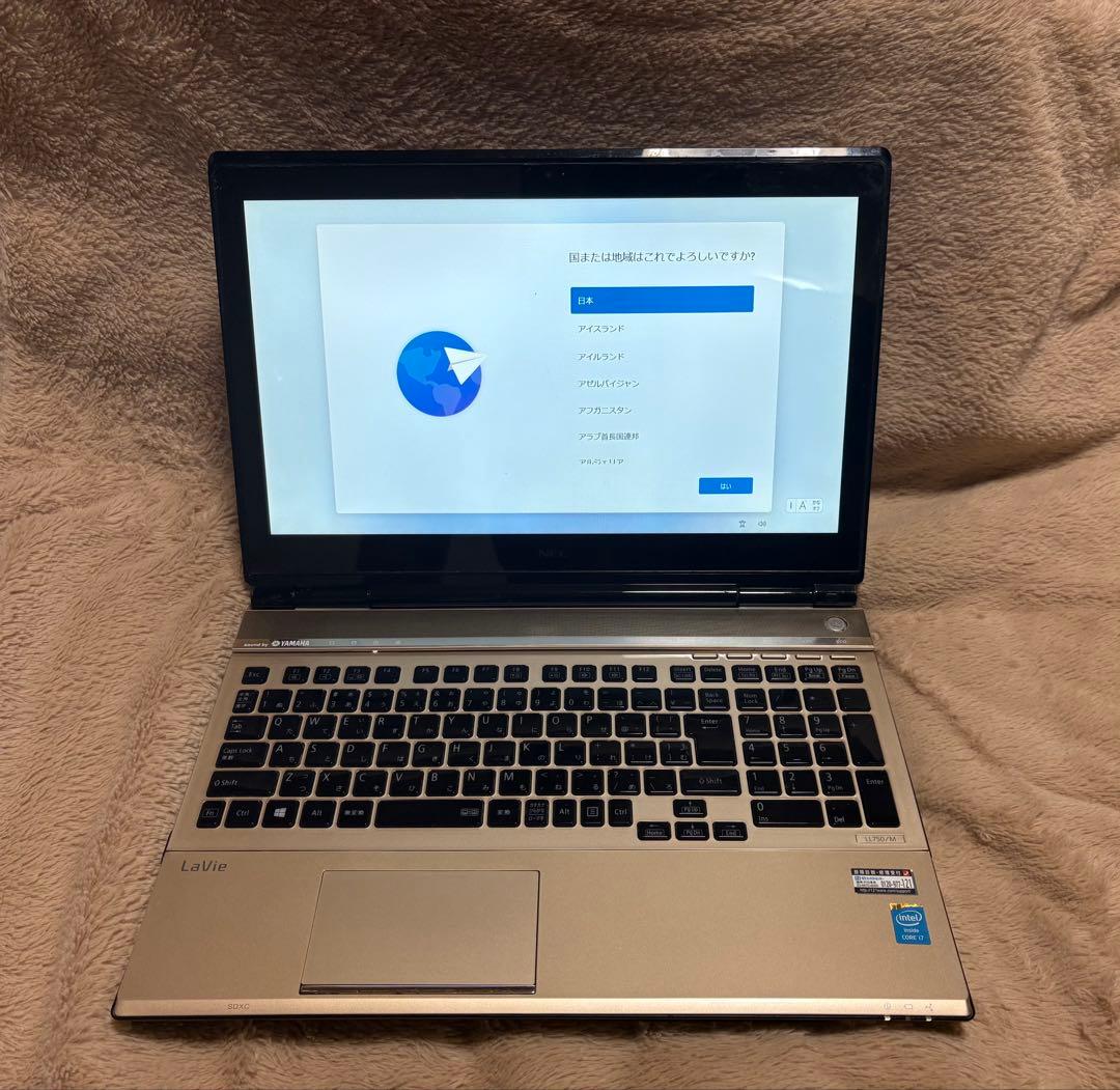 NEC ノートPC i7 16GB SSD500GB タッチ Win11