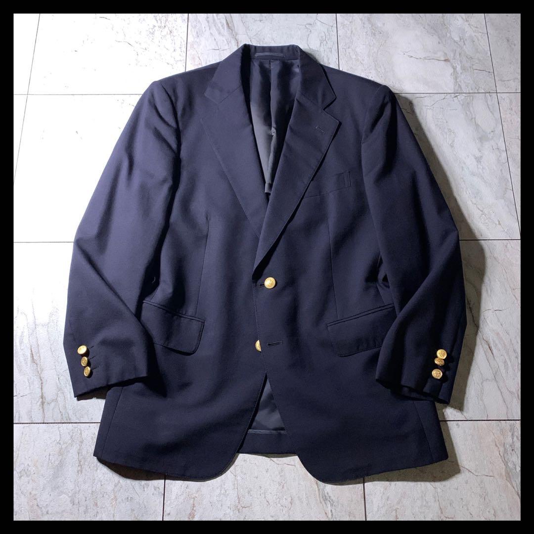 J.PRESS シングル 2B テーラードジャケット 紺ブレ 金ボタン YA5