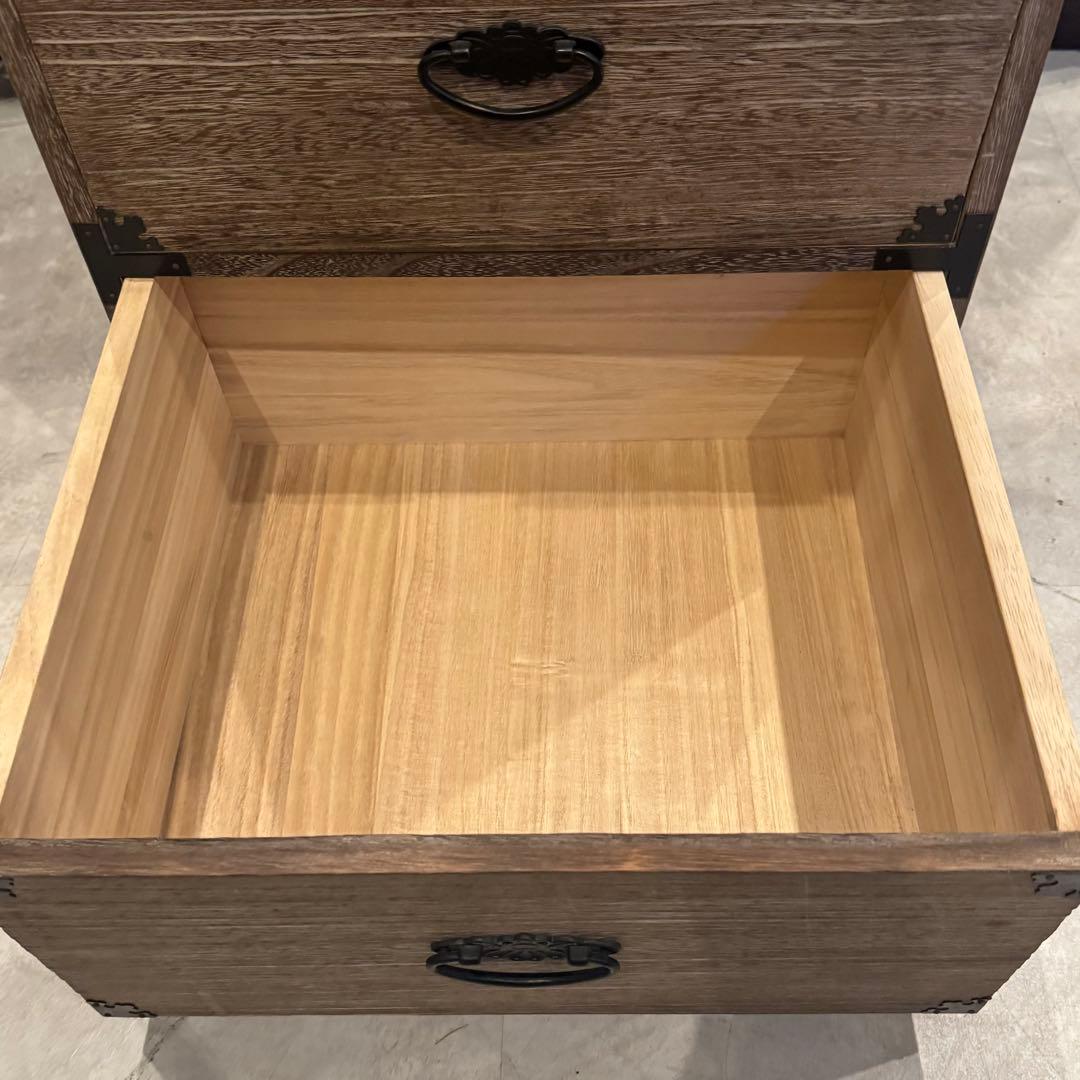 桐チェスト 5段6杯 民芸家具 展示のみ未使用品