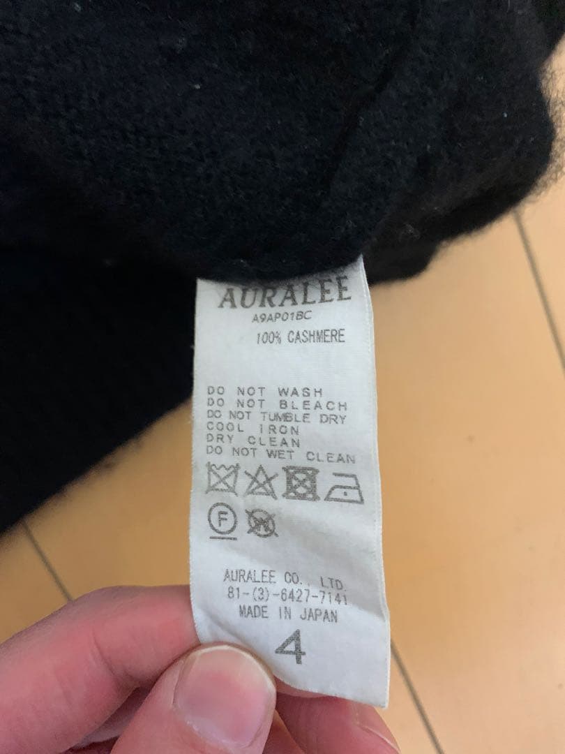 AURALEE baby cashmere knit p/oサイズ4
