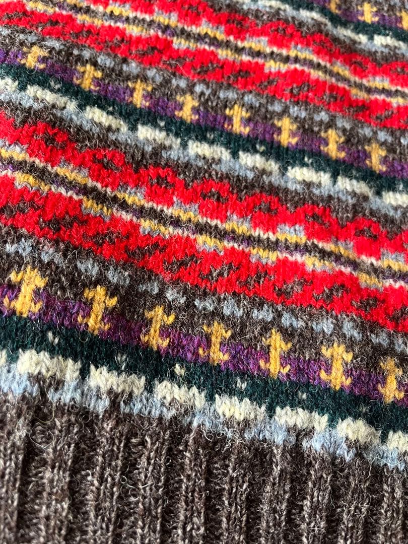 極美品 ジャミーソンズ フェアアイル ウール ニット L JAMIESONS