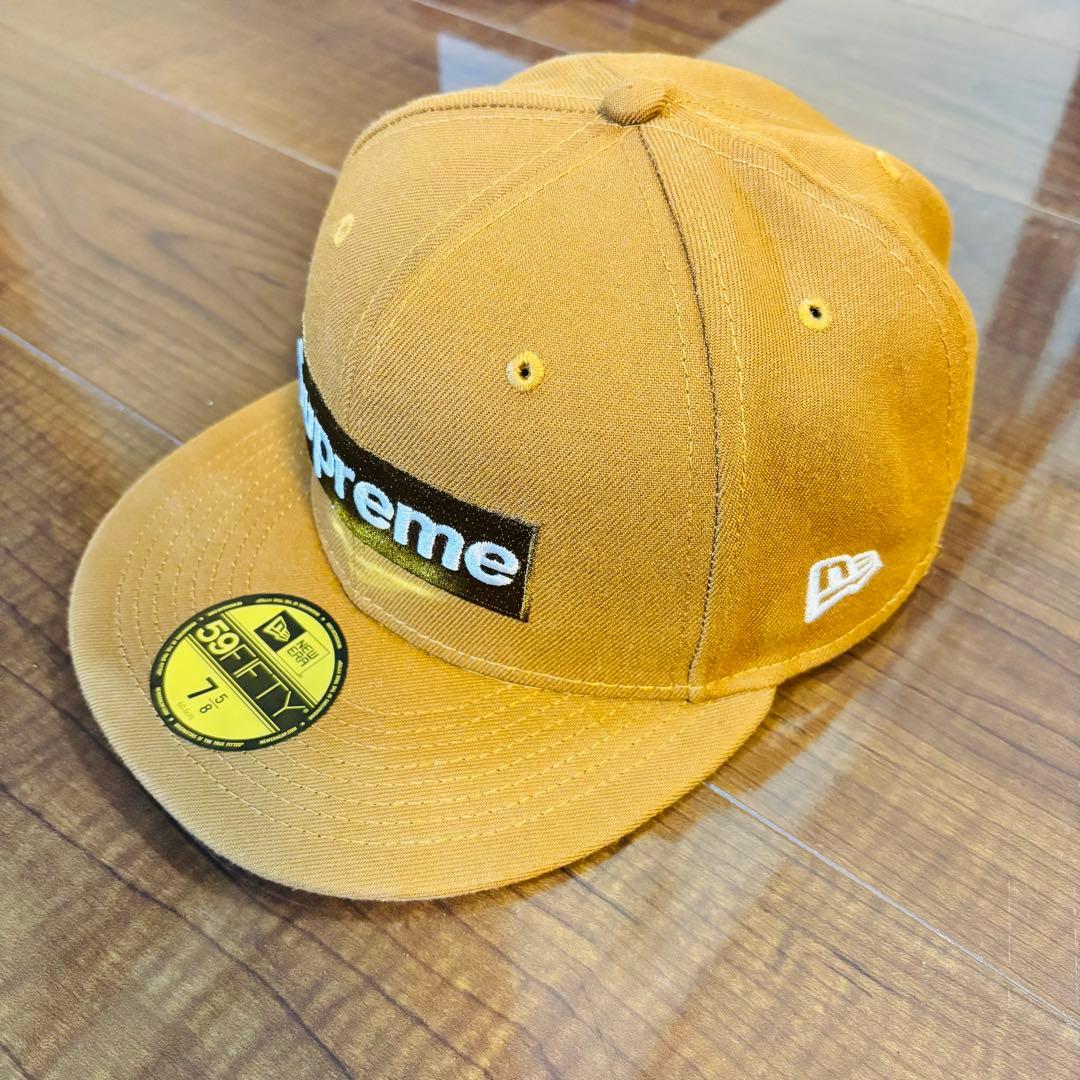 7 5/8　Supreme Money Box Logo New Era 茶
