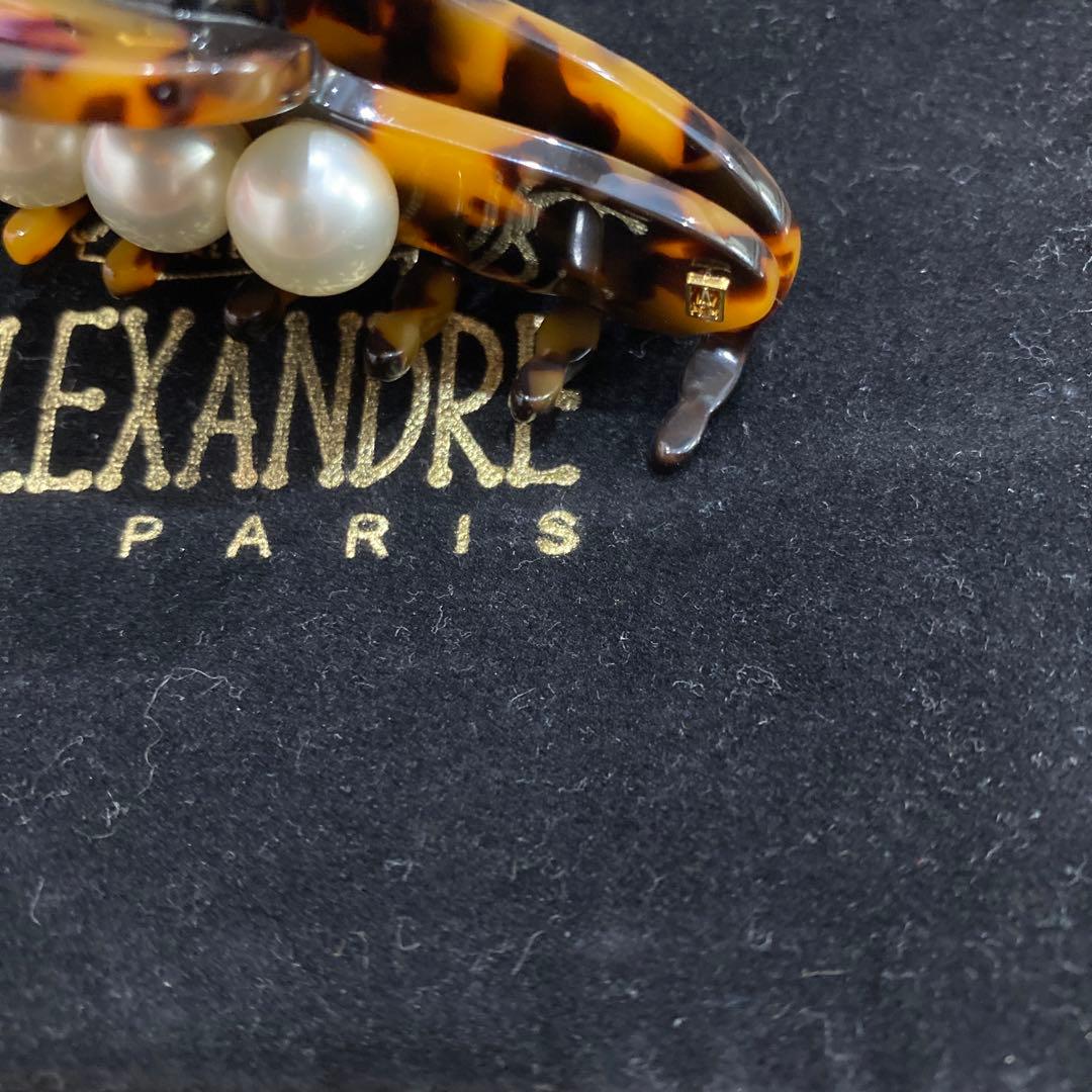 新品アレクサンドルドゥパリ ヘアクリップ タイムレス　Mべっ甲