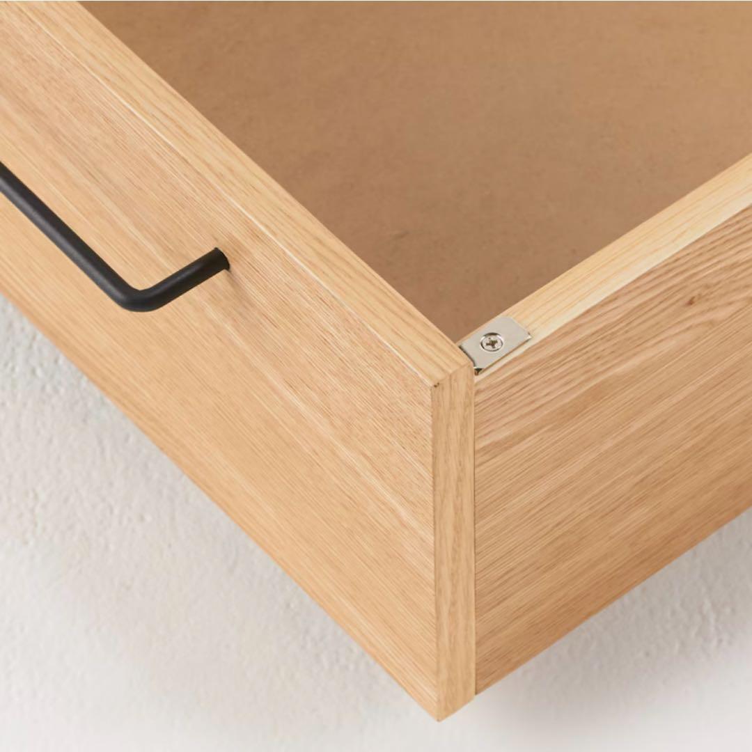 無印良品　ベッド下収納　ベッドフレーム下収納 大　オーク材　未使用品 2個セット