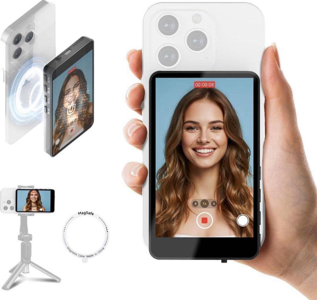 【新品未使用】自撮り用モニターMagnetic Selfie セルフィー