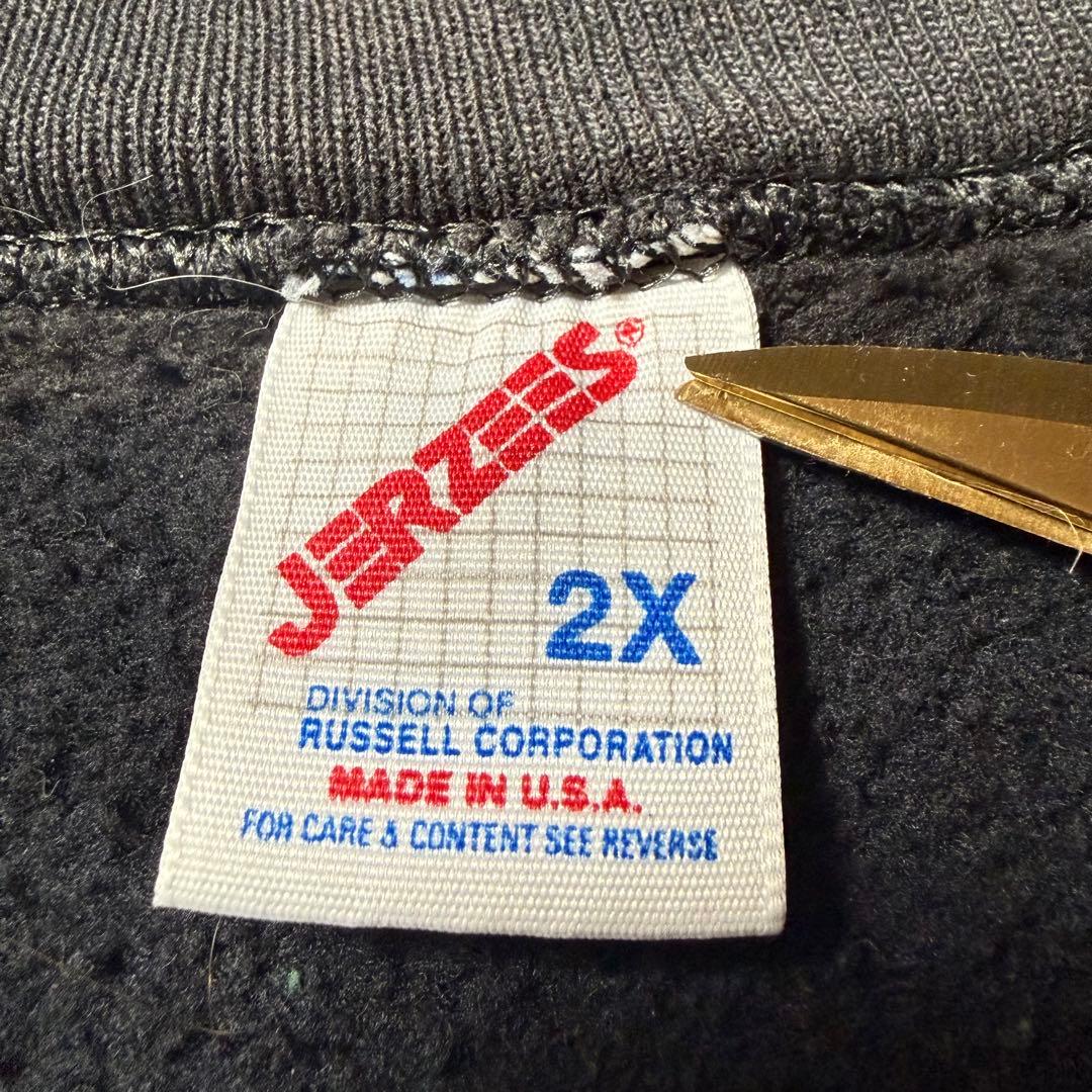 JERZEES USA製 鬼フェード グランジ サンフェード ブラック 2XL