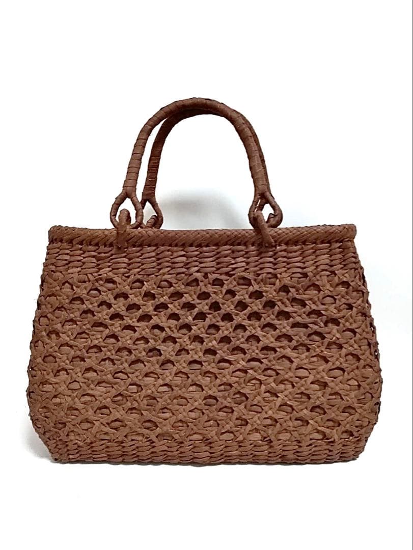 山葡萄バッグ台形高級極細龍網編み