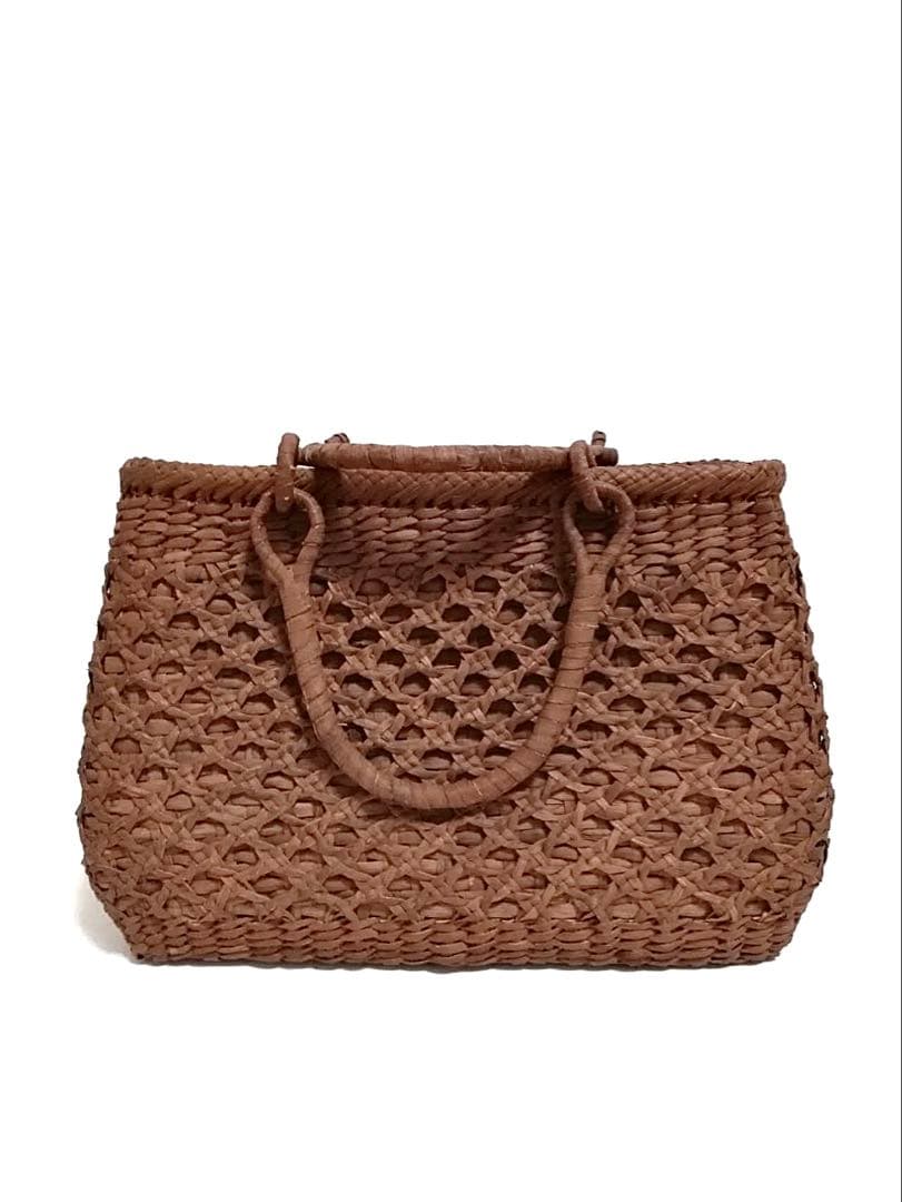 山葡萄バッグ台形高級極細龍網編み