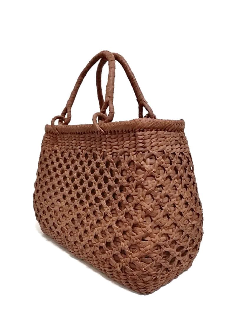 山葡萄バッグ台形高級極細龍網編み