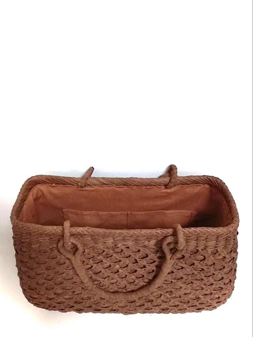 山葡萄バッグ台形高級極細龍網編み