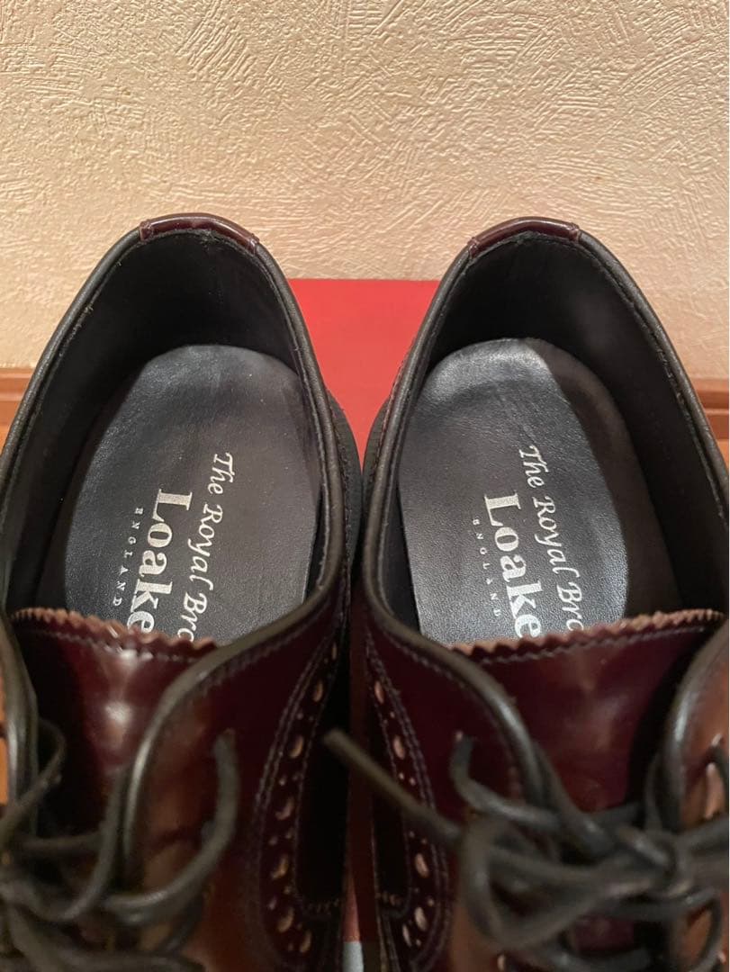 ローク Loake ガラスレザーシューズ