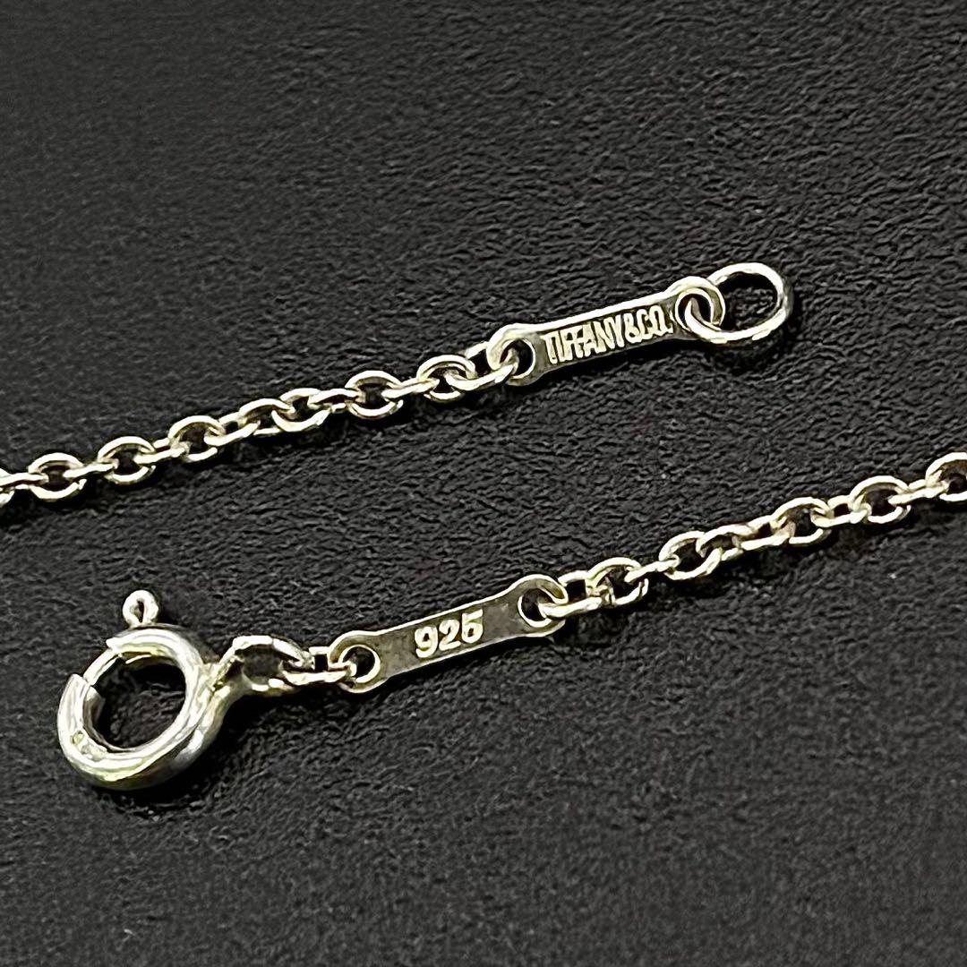 美品 ティファニー オープンハート ネックレス Lサイズ 2.2cm スペイン製