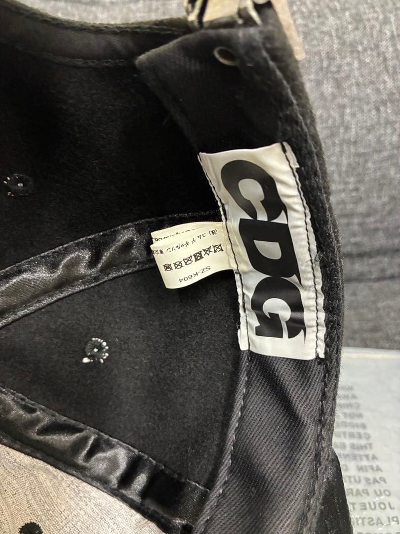 CDG × EBBETS FIELD FLANNELS キャップ BLK (F)