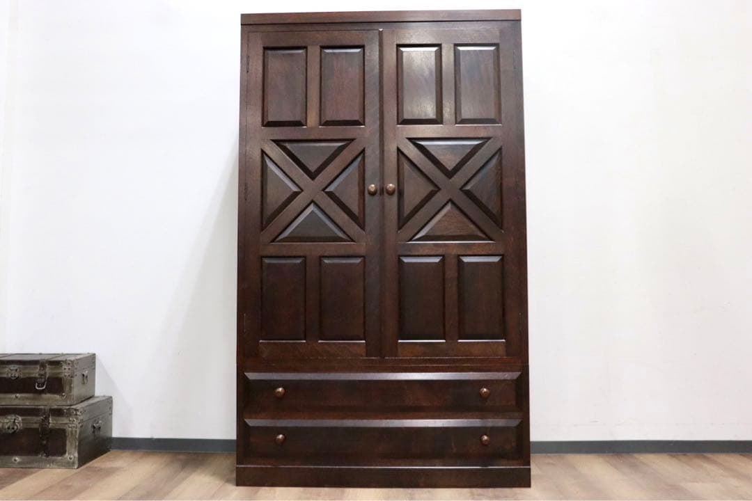 GMHK623B○松本民芸家具 D型 ワードローブ 洋服タンス クローゼット ミ