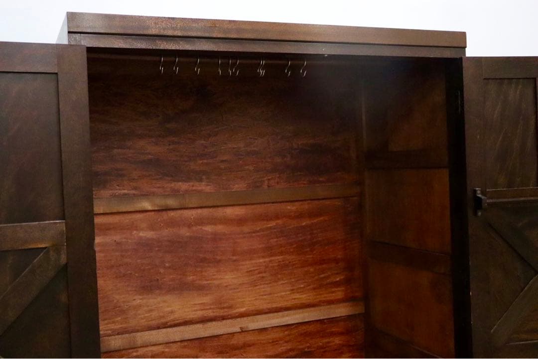 GMHK623B○松本民芸家具 D型 ワードローブ 洋服タンス クローゼット ミ