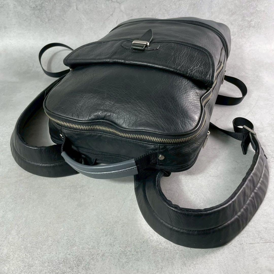 【極美品✨】ultima TOKYO ビジネスリュック オールレザー バイカラー