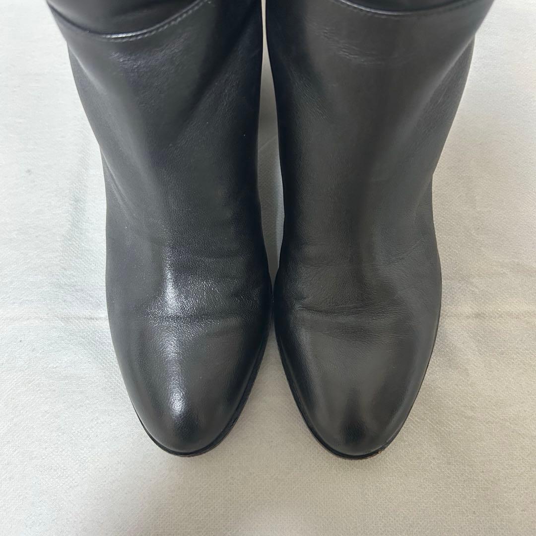 【美品】定価15万円☆ セルジオロッシ ロングブーツ レザー 本革