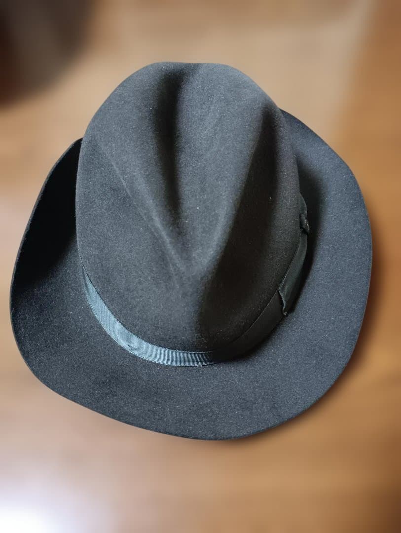 ボルサリーノ　59㎝　中折れウールフェルトハット