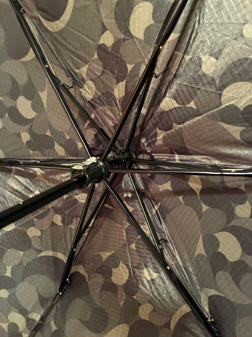 【値下げ】BonBonStore バンブーバングル折りたたみ傘ブラックフラワー