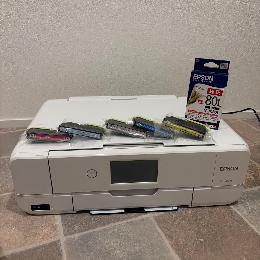 【美品】EPSON px m680f ICBK82インク６本セット