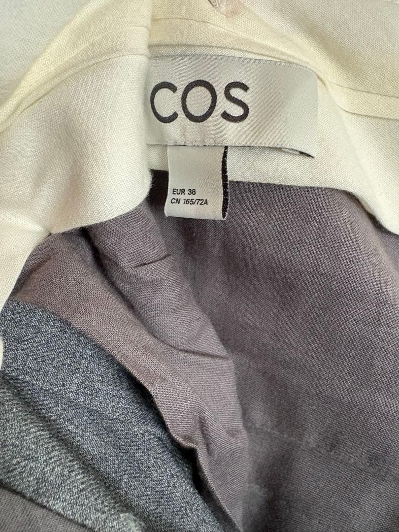 COS ワイドレッグテーラードツイルパンツ　38