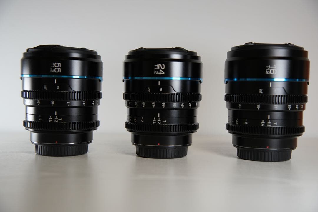 SIRUI Night Walker 16mm,24mm,55mmレンズセット
