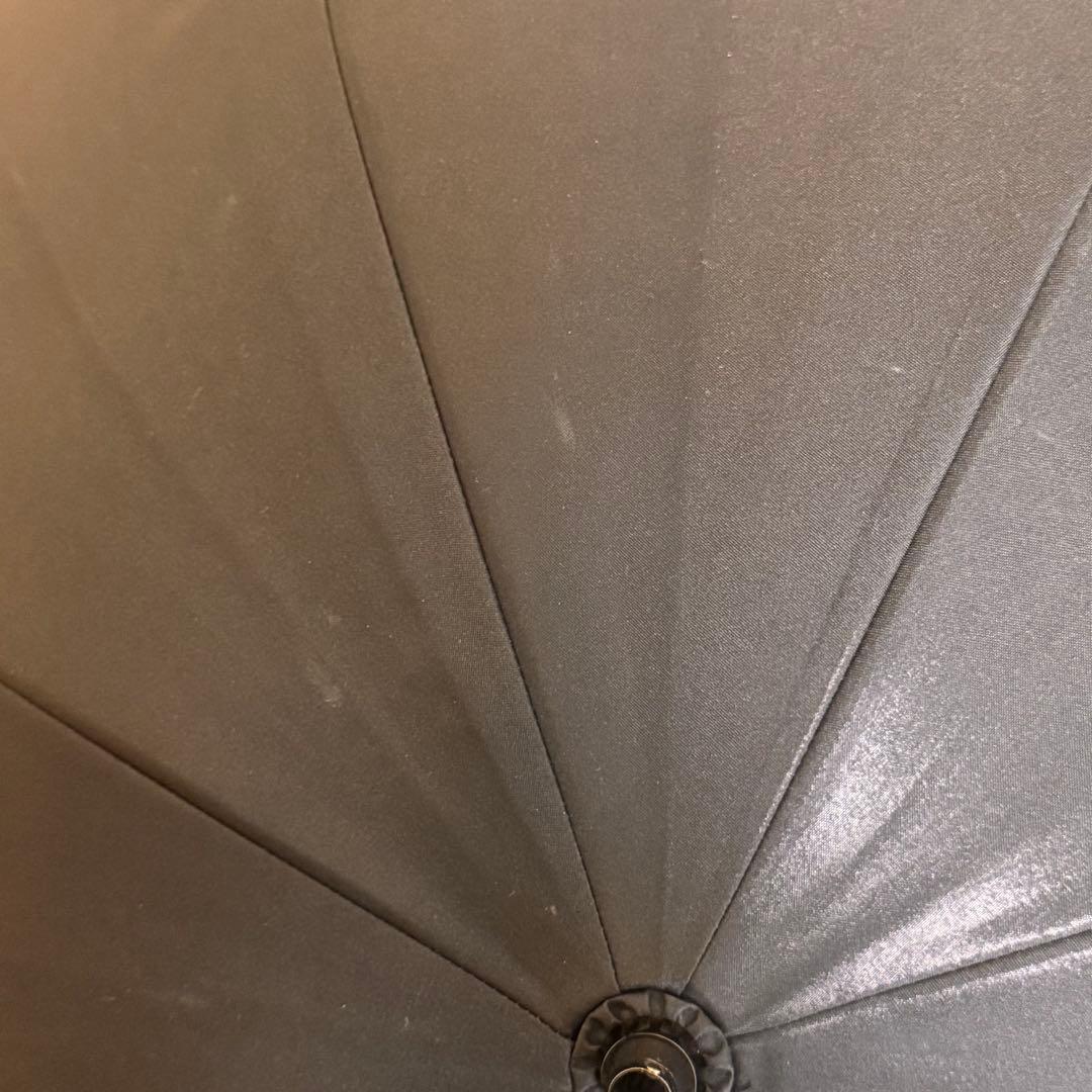 芦屋ロサブラン　完全遮光日傘　フリル　ブラック　ショート