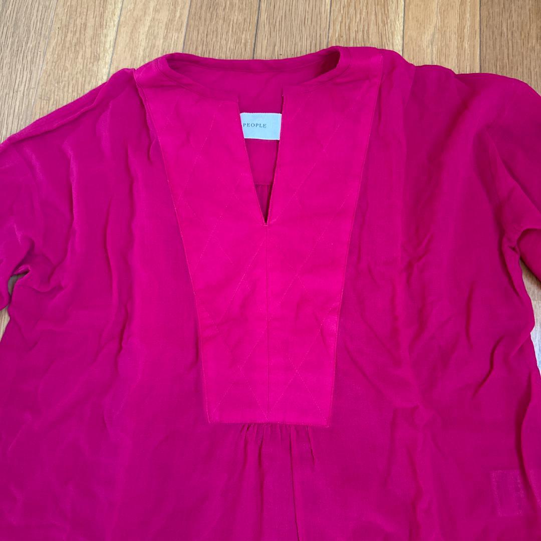 PLAIN PEOPLE　タグ付き　ロングブラウス