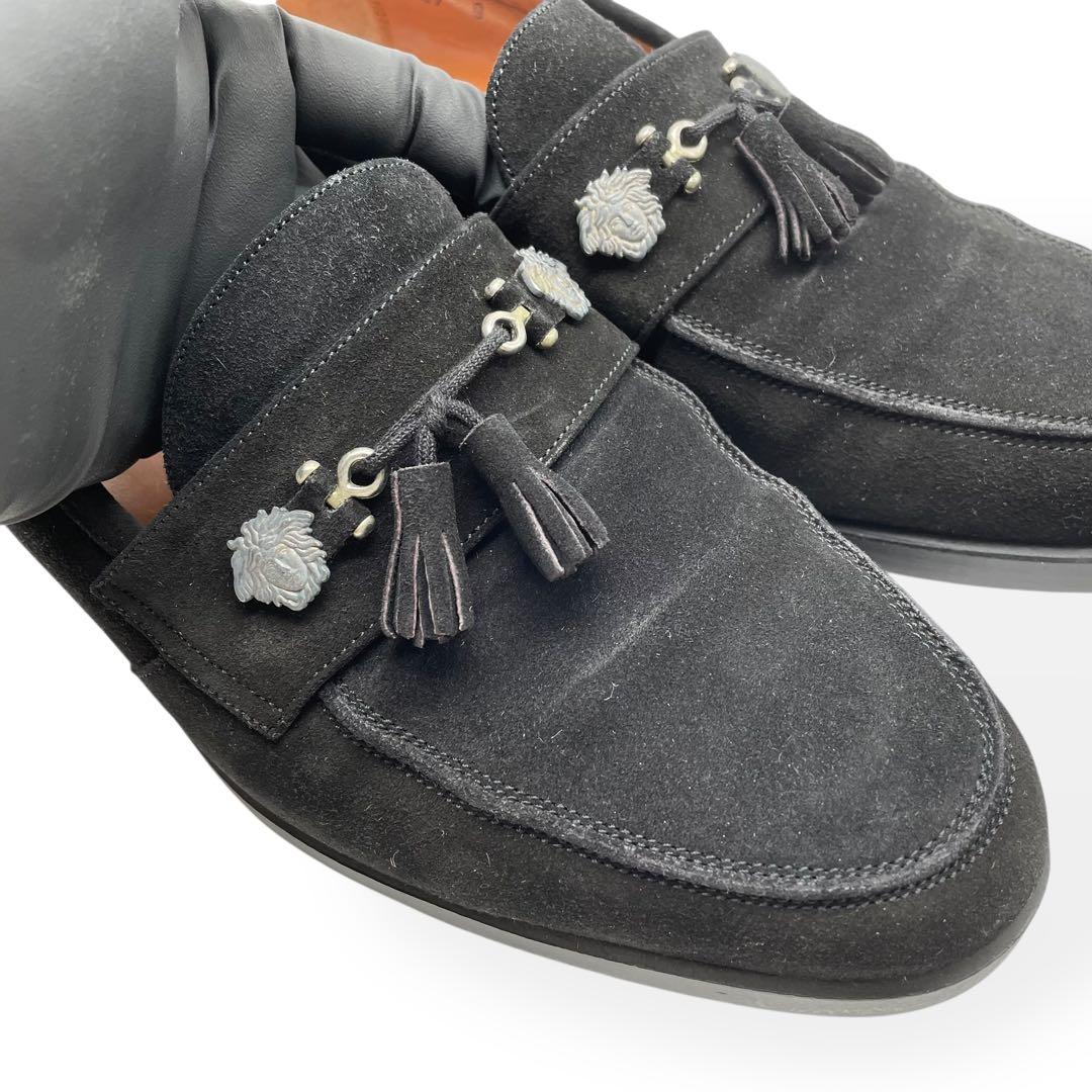 極美品　希少　GIANNI VERSACE　ローファー　スウェード　27.0