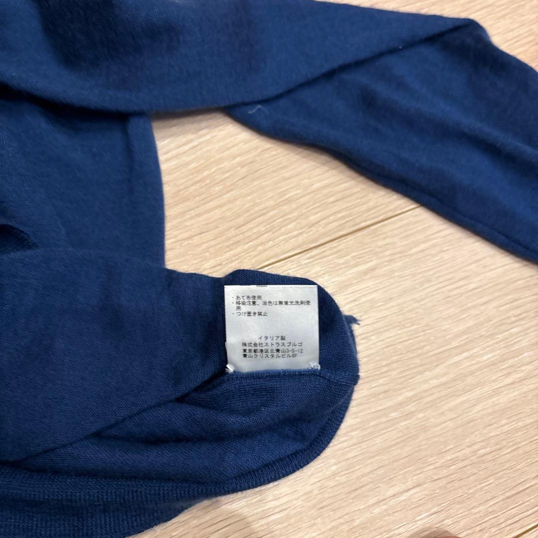 s*h様 Cruciani ネイビー タートルネック サイズ46カシミアシルクク