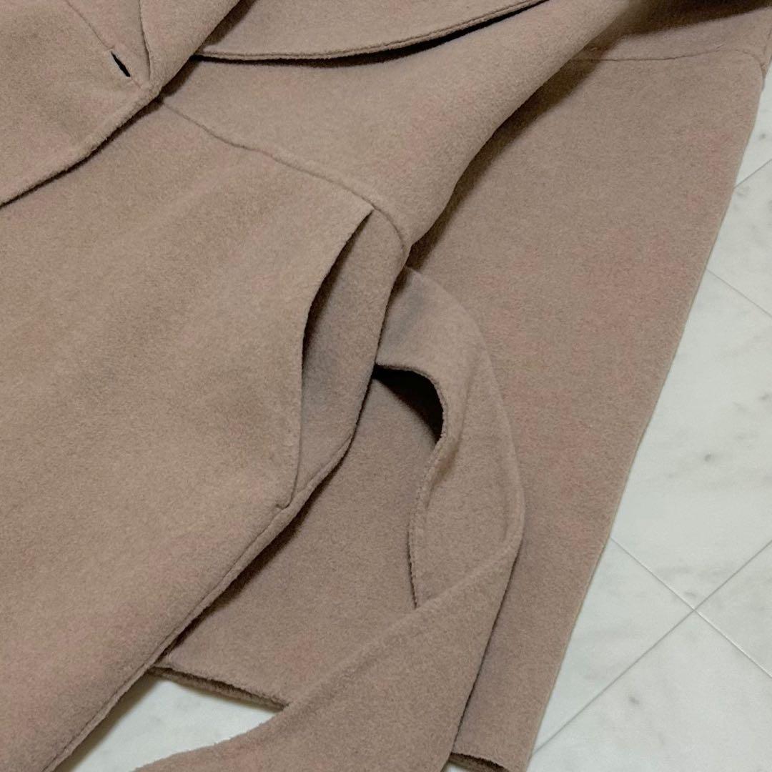 quaranciel リバーケープショートコート ウール混 Free