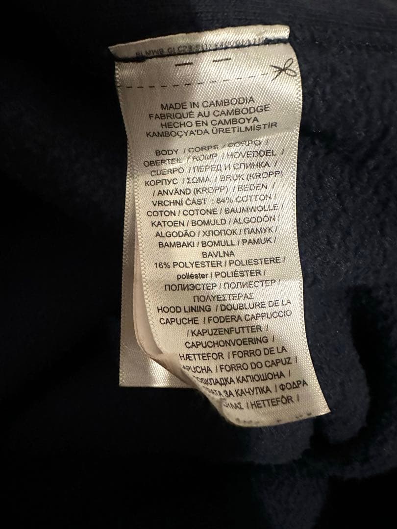 り*様 Polo サーマル 肉厚 鬼フェード ジップパーカー y2k ナス紺