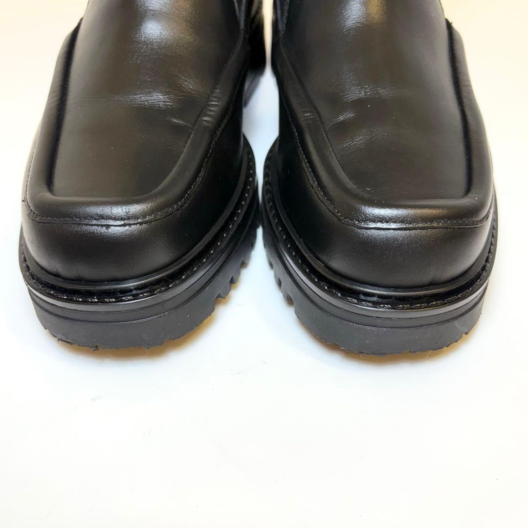 (美品)コルソローマノーヴェ 厚底 サイドゴアブーツ スクエアトゥ 23cm