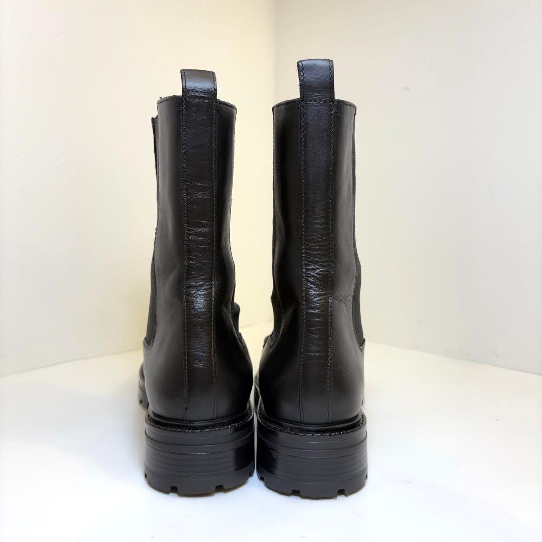 (美品)コルソローマノーヴェ 厚底 サイドゴアブーツ スクエアトゥ 23cm